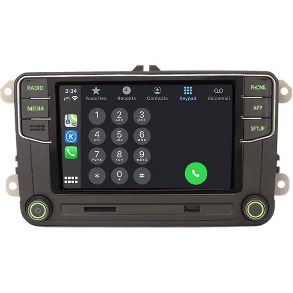 RCD360 CarPlay + Android Auto Skoda Octavia Fabia Rapid Roomster Superb Yeti Bluetooth USB SD kaart