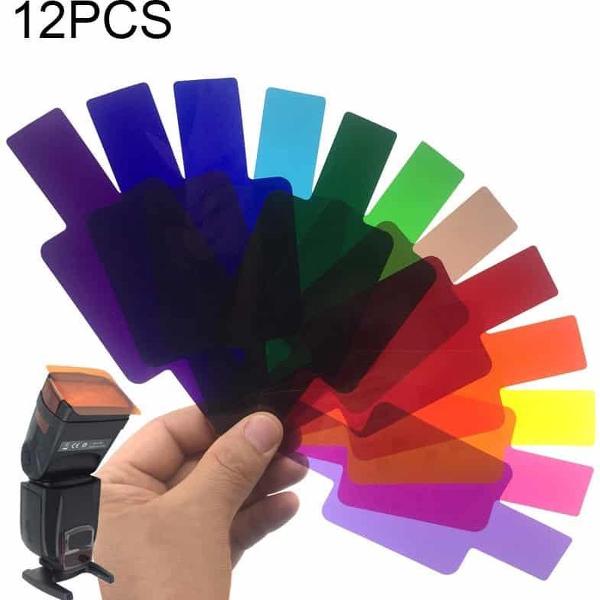 12 STUKS SiGi SG120 12-kleuren filterset Camera Top Flash-accessoires Temperatuurfilter