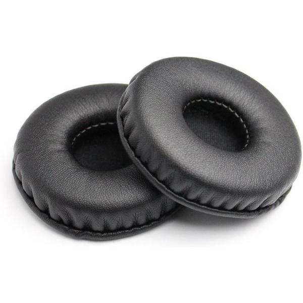 Luxe Lederen Oorkussen Set Voor Sony MDR-V150 V200 V250 V300 V400 ZX100 ZX110 ZX300 - Vervangende Koptelefoon Earpads - Oor Kussens - Ear Pads - Oorkussens Met Noise Cancelling Memory Foam Binnenlaag - Zwart