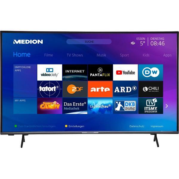 MEDION LIFEÂ X15556 Smart-TV | 58 inch | Ultra HD Display | HDR | Micro Dimming | PVR ready | Netflix | Amazon Prime Video | Bluetooth