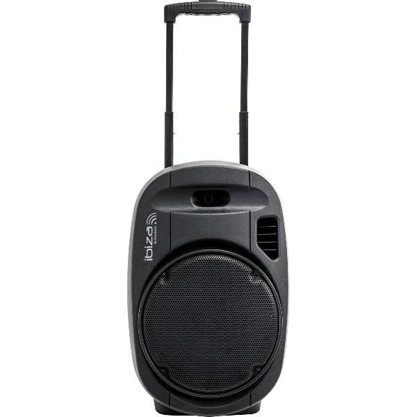 DRAAGBAAR STAND-ALONE GELUIDSYSTEEM 15”/38CM MET USB-MP3, VOX, BLUETOOTH & 2 VHF MICROFOONS