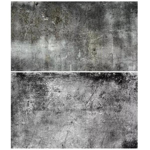 PVC achtergrond voor fotografie - Steen / Beton look - Donkergrijs - Dubbelzijdig - Food en product fotografie - Waterproof - 58 x 86 cm