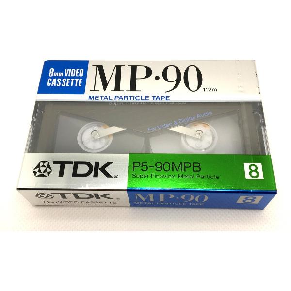 TDK MP 90 Metal Video 8mm Blank Cassette Tape P5-90MPB