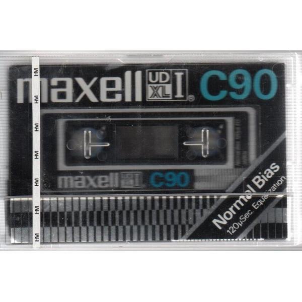 MAXELL - UD - C 90 - AUDIO TAPE (CASSETTE BANDJE) - 90 MIN (2 X 45) - NORMAAL - vintage uit 1975