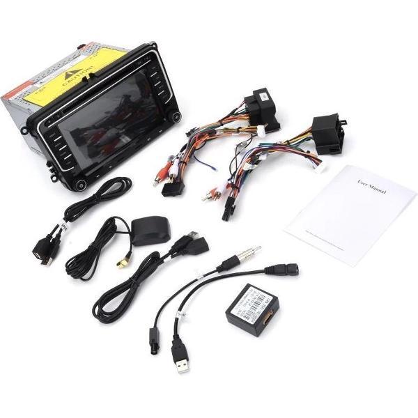 Volkswagen Seat Skoda DVD SPELER Android 10 navigatie 7inch Golf Polo Passat Caddy Eos Scirocco Tiguan Touran Transporter Jetta Leon Altea Toledo Octavia Superb Fabia Yeti Roomster 2+32GB