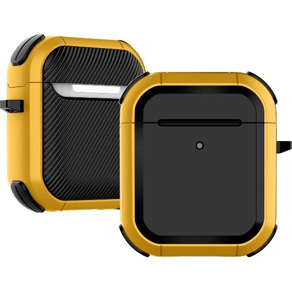 Airpods Hoesje – Armor Hard Case – Geel