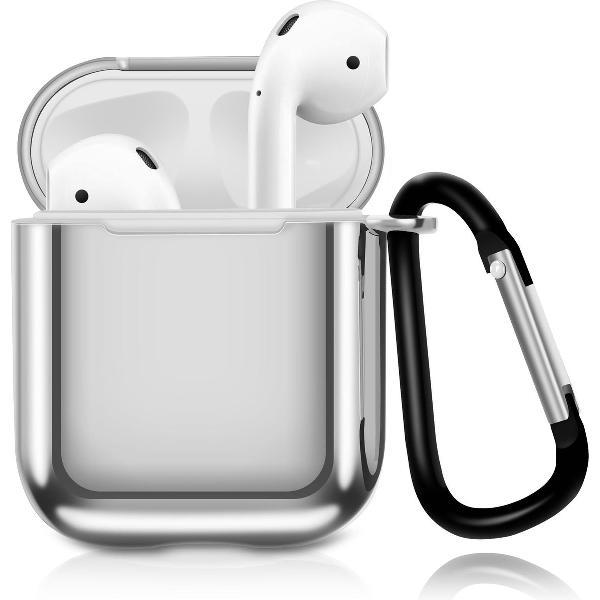 AirPods Hoesje – Metallic Soft Case – Zilver