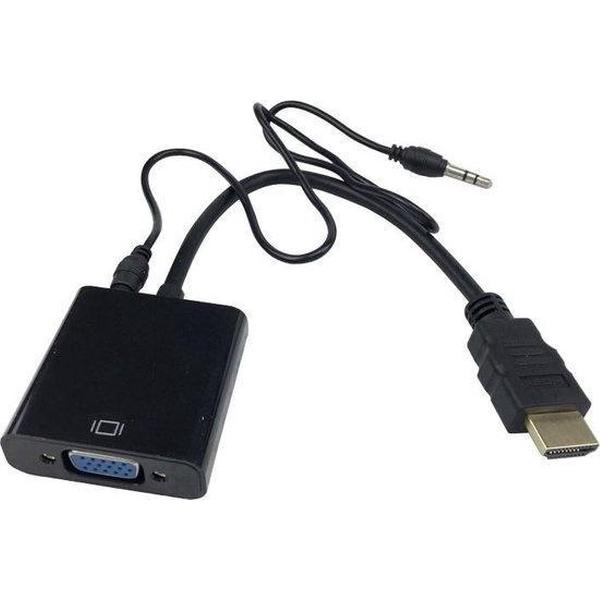HDMI to VGA Adapter met Audio Kabel Converter Omvormer voor PC / Laptop