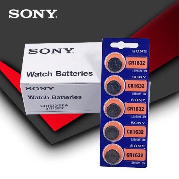 100x Sony CR1632 3V Lithium Knoopcel Batterij