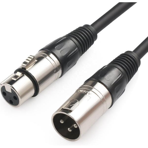 NÖRDIC XLR-100 Audiokabel 3-pins - 1 meter - Zwart