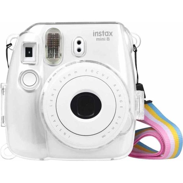 Beschermende Crystal Shell Case voor FUJIFILM instax mini 9 / mini 8+ / mini 8 + riem
