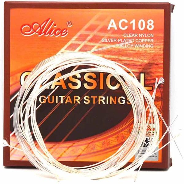 Alice® AC108N-Premium Gitaarsnaren Set - Klassieke Gitaar - Nylon & Verzilverd Koper Snaren