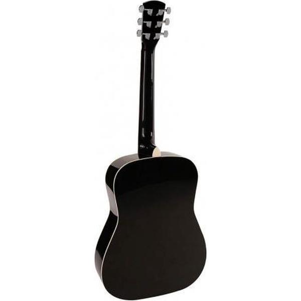 Phoenix 001 Gitaar Western Zwarte 4/4-model Stalen snaren