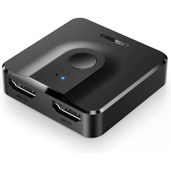 Ugreen HDMI Splitter/Switch - 2 in/1 uit - 1 in/2 uit- HDMI Switcher - HDMI Splitter - 4K - HDMI Adapter - Zwart - HDMI Schakelaar