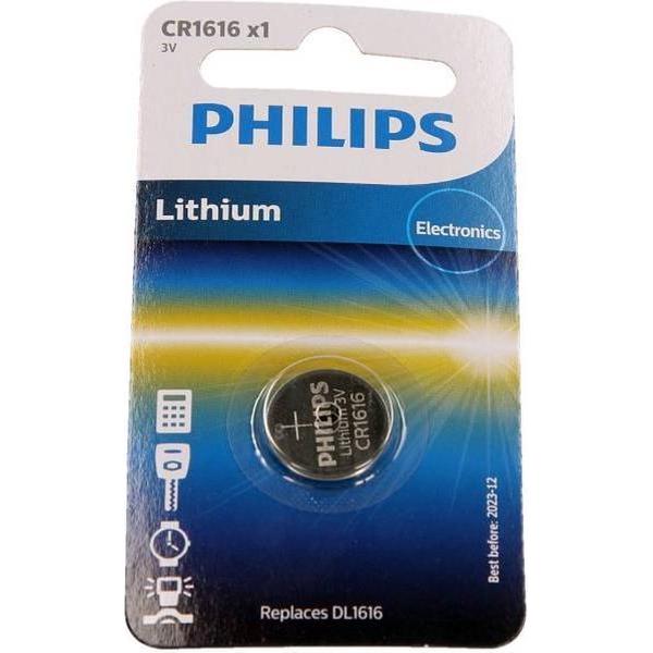 Batterij Phillips CR1616 LITHIUM