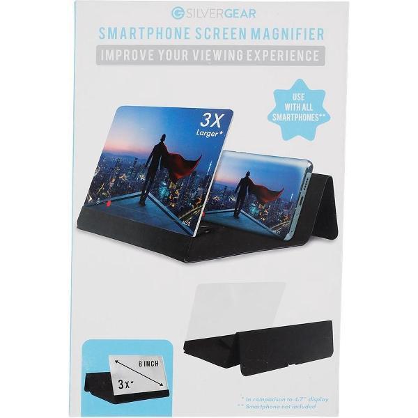 Schermvergroter Smartphone Telefoonscherm Vergroter Smartphone Vergrootglas 8 Inch Beeldschermvergroter GSM Vergrootscherm 3D Scherm Telefoon Mobiele Telefoon Zwart Scherm Vergroter