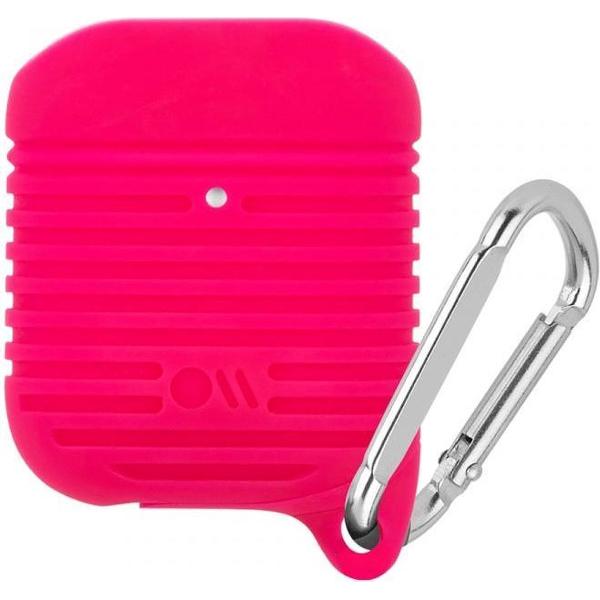 Case-Mate Tough Case voor AirPods - Bright Pink / Silver
