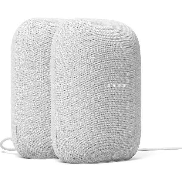 Google Nest Audio - Chalk - 2-pack