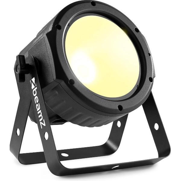 Discolamp - BeamZ COB30WW - Krachtige LED PAR met 30W warm witte COB LED - DJ, Horeca, Club, Restaurant, etc. - Zwart