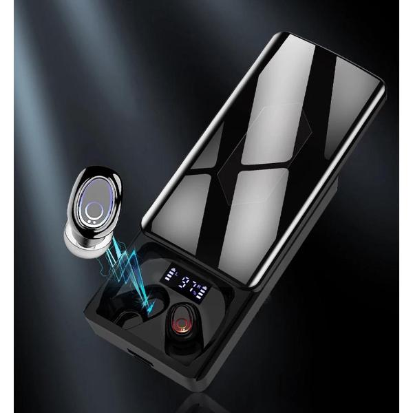 Hoco - Draadloos Oordopjes bluetooth 5.1 Waterproof IPX8 - - Headset - Koptelefoon 10000mAh powerbank -Oortelefoon 9D stereo sports- Oortjes -In ear - Draadloze Oordopjes -Compatibel iPhone, Samsung, Huawei, Android-smartphones enz