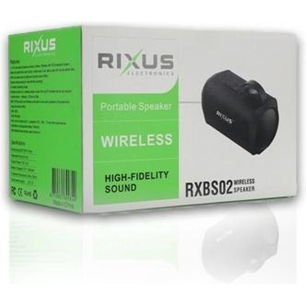 Rixus Electronics - Mini Draadloze Speaker - HiFi Geluid - Draagbaar - FM radio - IPX5 waterdicht