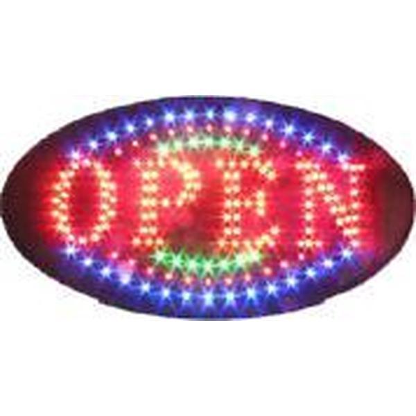 led bord 'open' round - RGB lijnen - Open bord