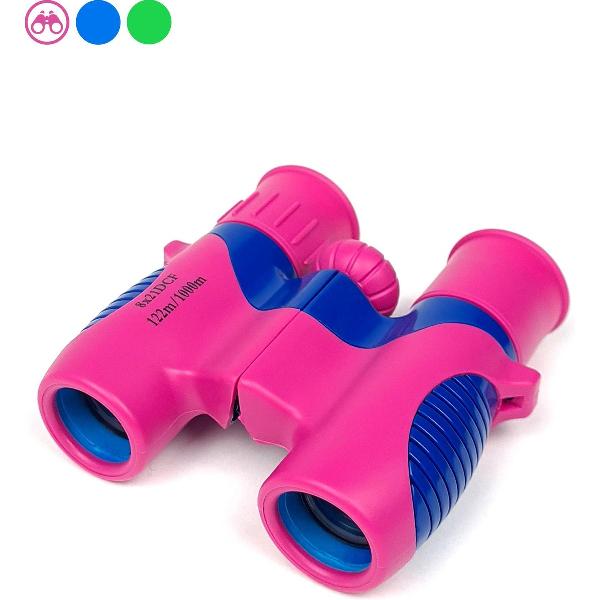 Verrekijker voor kinderen – Verrekijkers – Compact – 8x21 - Roze