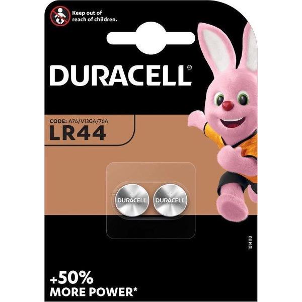 Duracell Knoopcelbatterij lr44 LBL2 blister van 2 batterijen