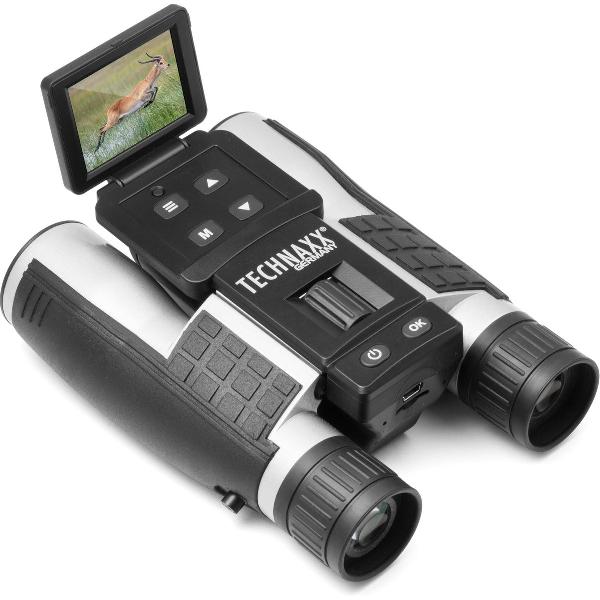 Technaxx Verrekijker met digitale camera TX-142 12-voudigx25 mm Binoculair Zwart/zilver 4863