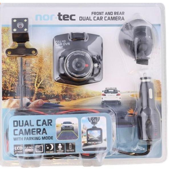 Dashboard camera - Full HD - Met microfoon, parkeerfunctie en night vision - Dashcam - Voor en achteruitrijcamera