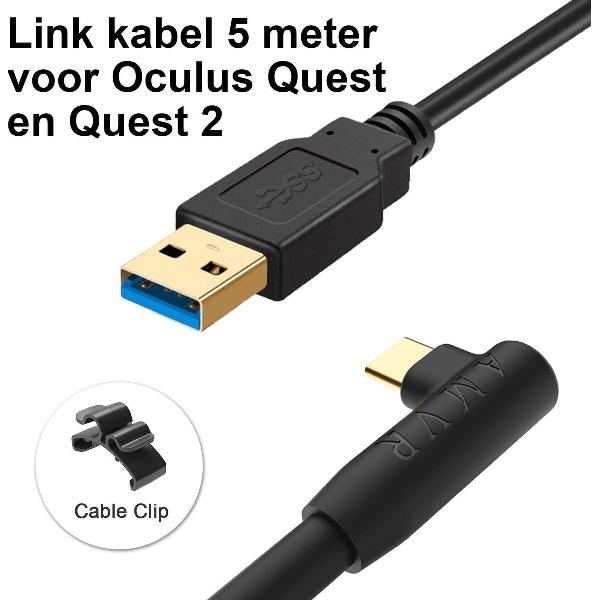 Oculus Quest Link kabel - 5 meter - USB 3.0 naar USB C - Voor Quest en Quest 2 VR bril