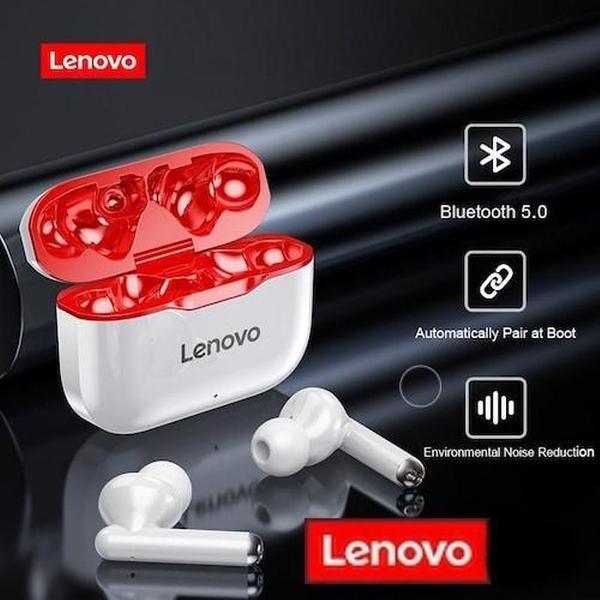 Lenovo Oortjes LivePods LP1 | Bluetooth Oordopjes | Earbuds | Rood | Rode Lenovo Oortjes