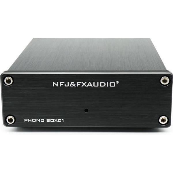 Bluetoolz® Fx - HiFi Phono voorversterker BOX 01 - zwart - 3 jaar garantie