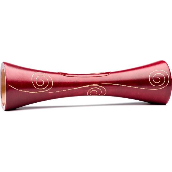 Mangobeat, natuurlijk houten luidspreker. Type spiraal, kleur bordeaux, 35 cm.