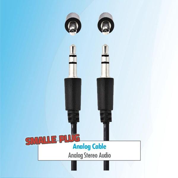Budget 3 meter Dunne aux audio jack kabel 3.5 mm naar 3.5mm zwart