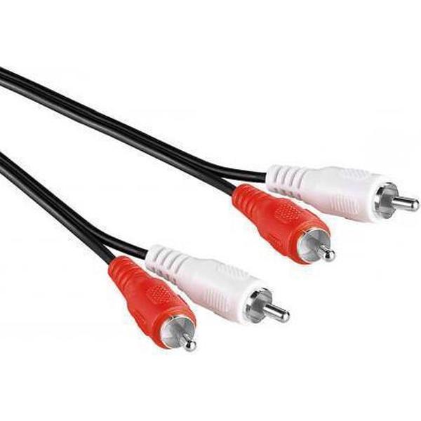 Tulp Kabel Rood/Wit 2 Meter - RCA kabel - Audio Kabel - Cinch Kabel