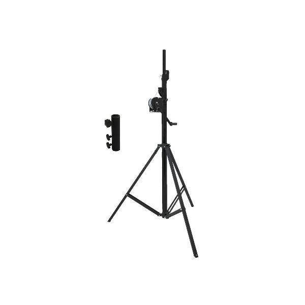 EUROLITE Set STT-400/85 Windup statief TÜV / GS Zwart + STV-3529 Adap