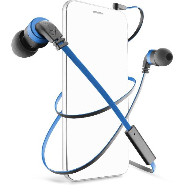 Cellularline APMOSQUITO6 In-ear Stereofonisch Bedraad Zwart, Blauw mobiele hoofdtelefoon