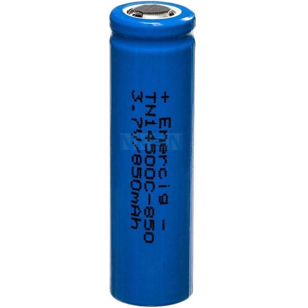 1 Stuk - Enercig 14500 2.4A 850mAh Oplaadbare batterij Unprotected / Flat Top