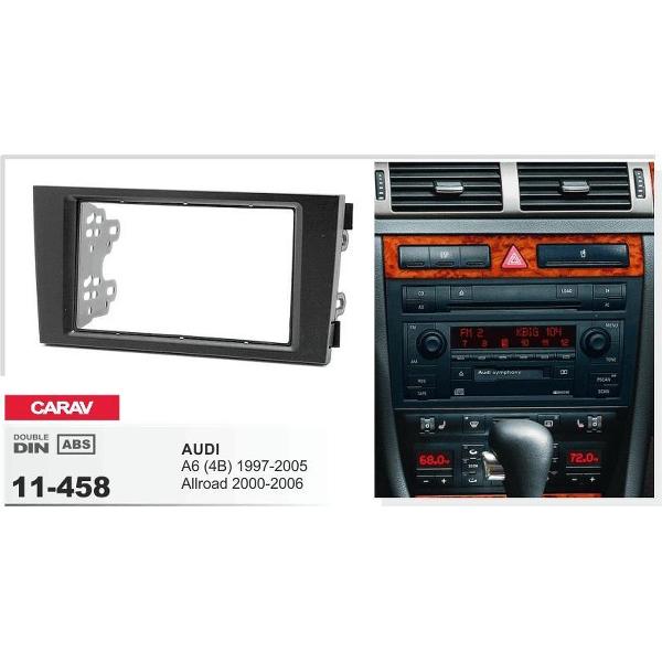 2-DIN AUDI A6 (4B) 1997-2005, Allroad 2000-2006 afdeklijst / installatiekit Audiovolt 11-458