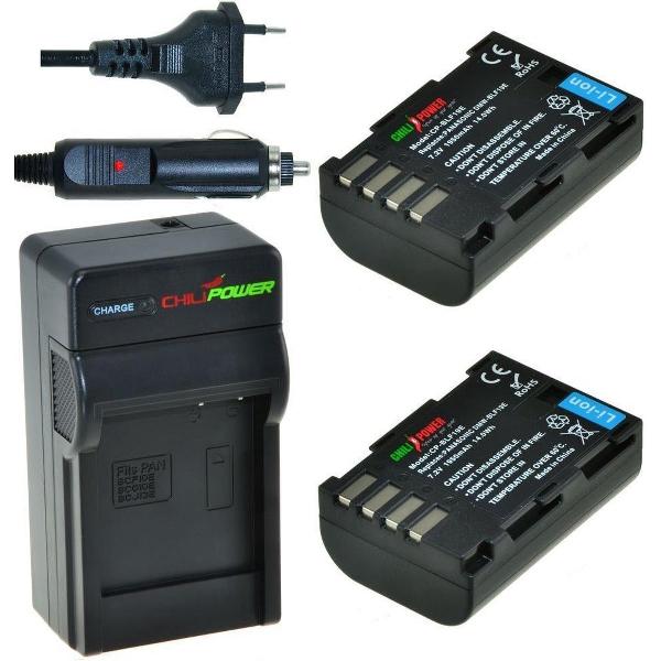 ChiliPower DMW-BLF19 Panasonic Kit - Camera Batterij Set