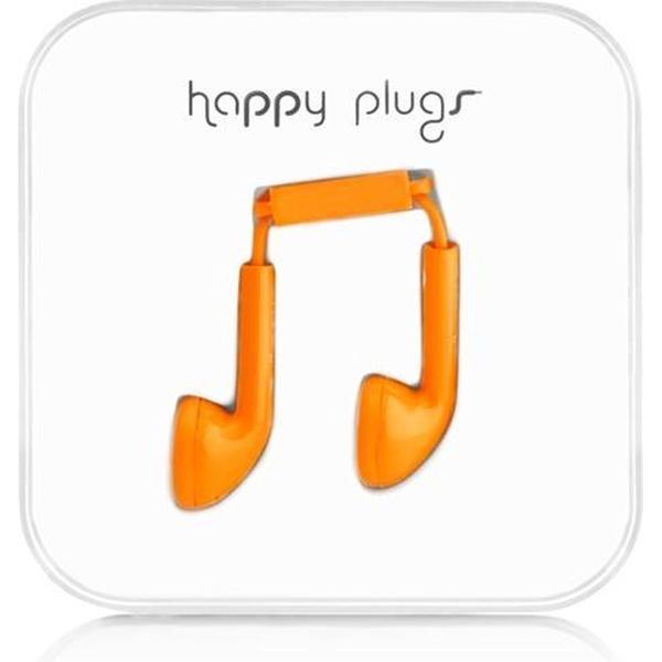 Happy Plugs Earbud Headset, Oranje