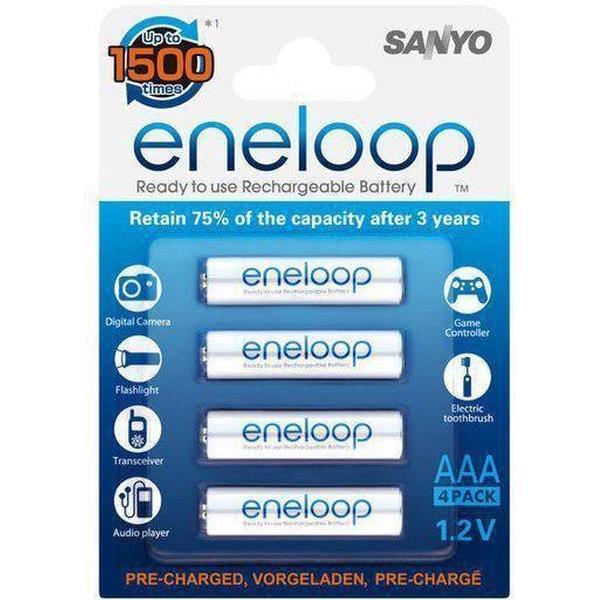 Panasonic Eneloop Oplaadbare Batterijen 4x Micro AAA 750mAh Ni-MH