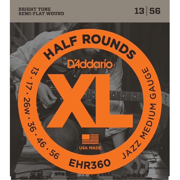 D'Addario EHR360 Half Rounds Jazz Medium