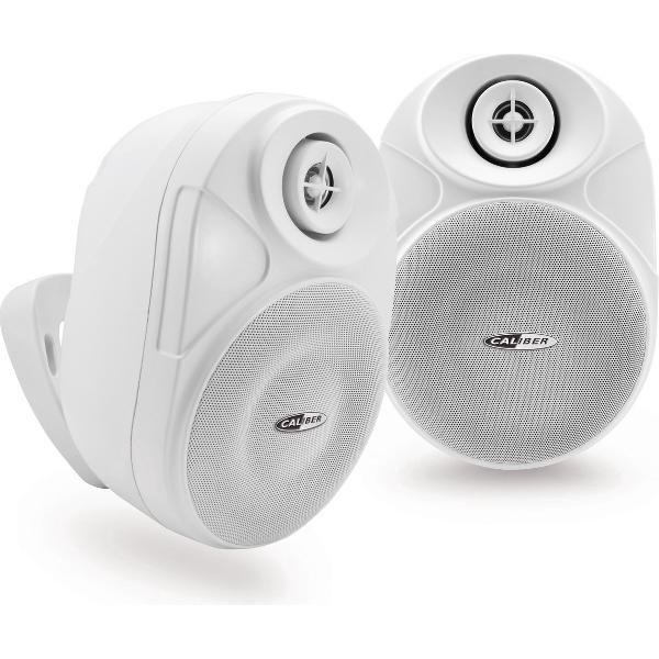 Caliber HSB402BT/W - Outdoor speakerset met bluetooth en aux in - Wit