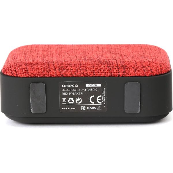 Omega OG58R draagbare luidspreker Zwart, Rood