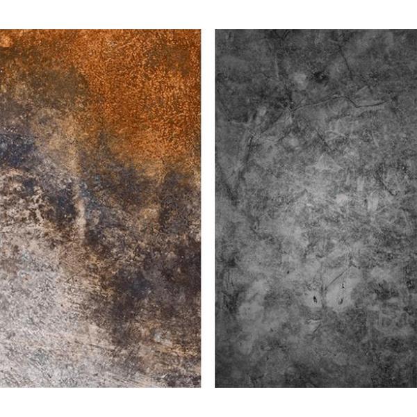 DW4Trading® Vinyl achtergrond dubbelzijdig voor food fotografie koper melange