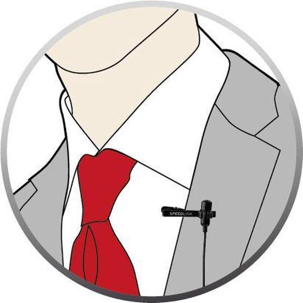 Speedlink Spes - Clip-on Microfoon - Zwart