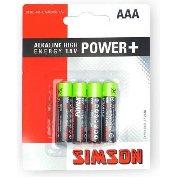 Simson Batterijen Aaa Mn2400 1,5v 4 Stuks