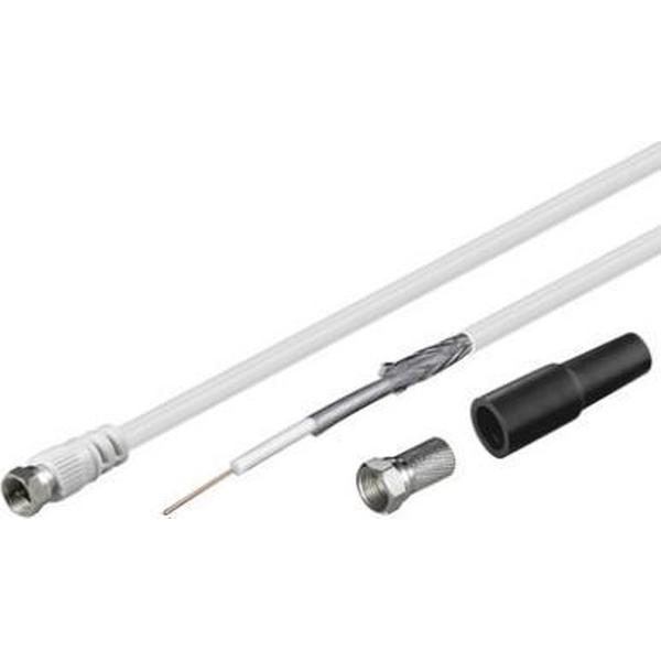 Goobay 51624 coax-kabel 10 m F Grijs